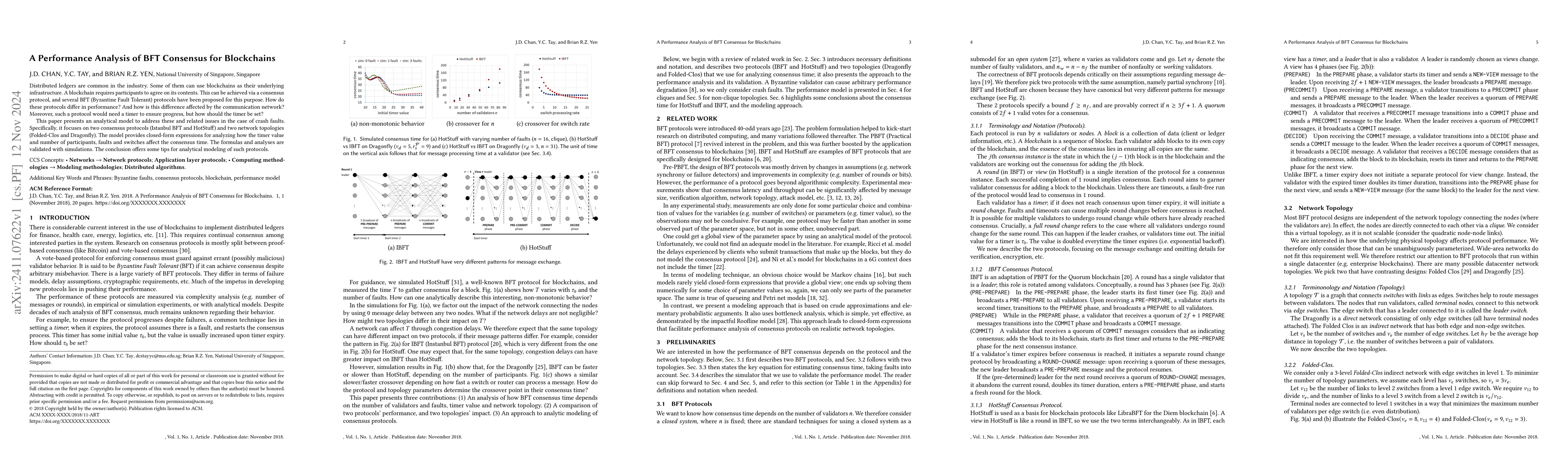 Thumbnail for A Performance Analysis of BFT Consensus for Blockchains