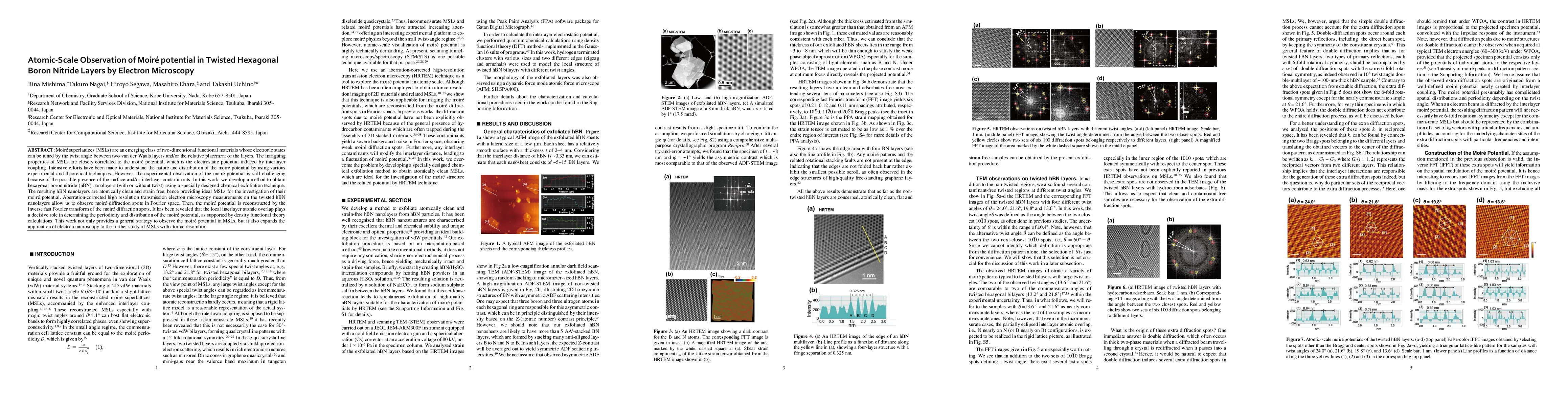 Thumbnail for Atomic-Scale Observation of Moire potential in Twisted Hexagonal Boron
  Nitride Layers by Electron Microscopy