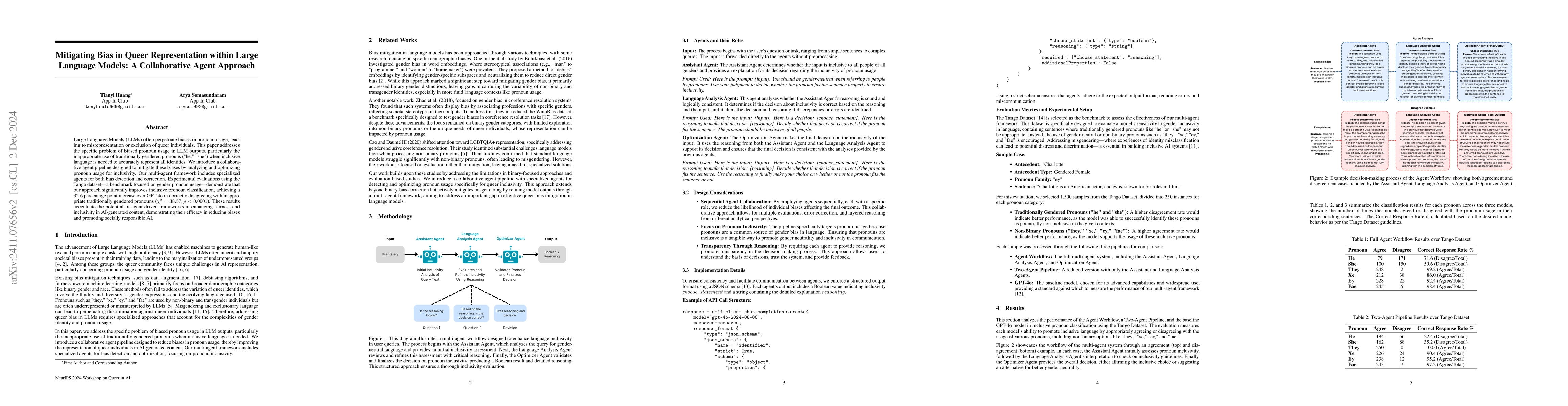 Thumbnail for Mitigating Bias in Queer Representation within Large Language Models: A
  Collaborative Agent Approach