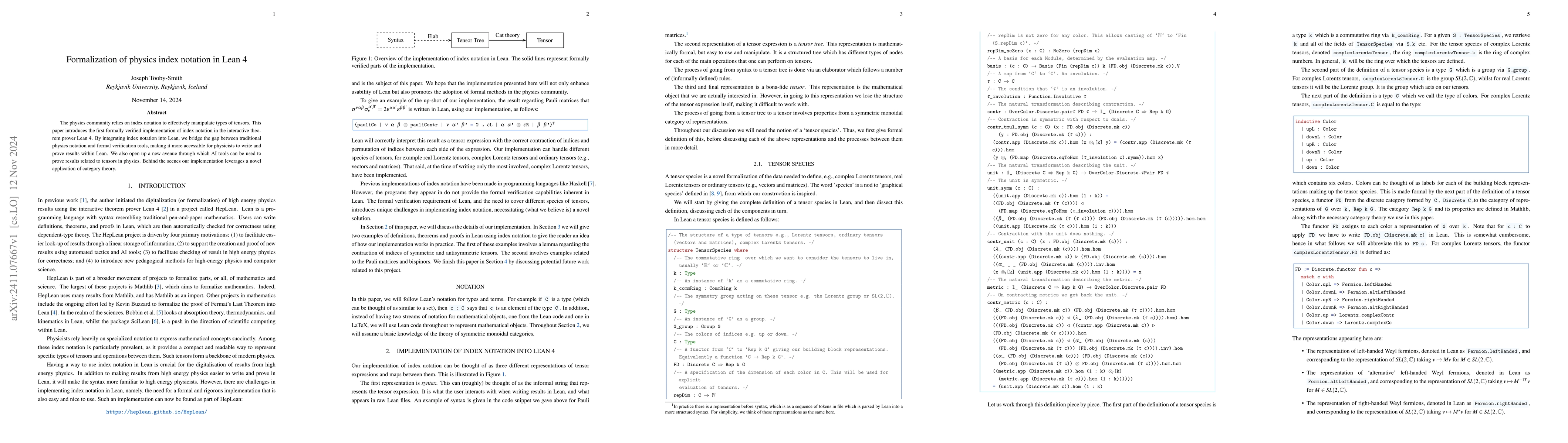 Thumbnail for Formalization of physics index notation in Lean 4