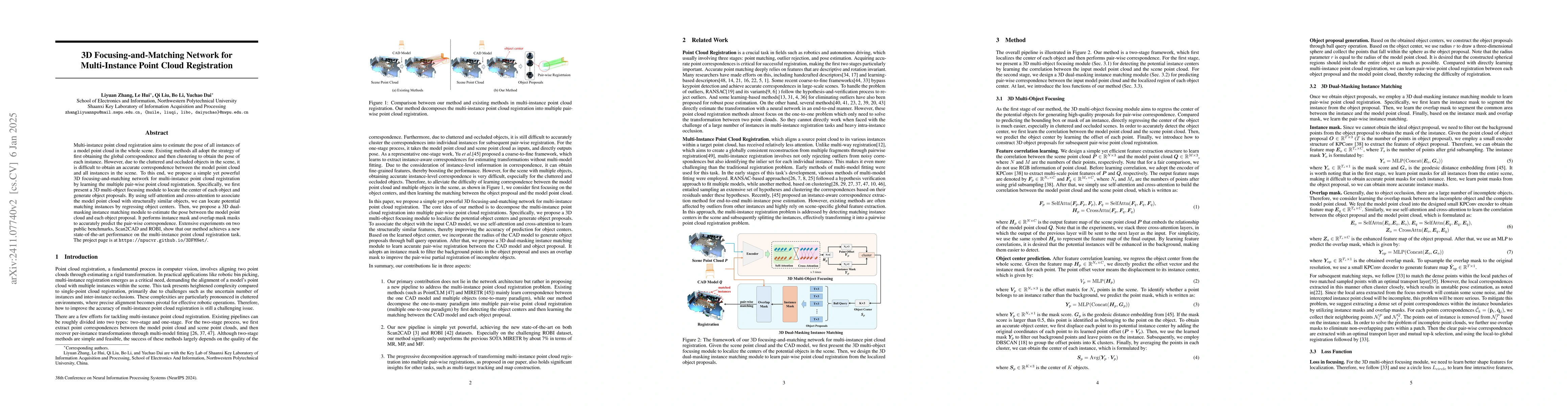 Thumbnail for 3D Focusing-and-Matching Network for Multi-Instance Point Cloud
  Registration