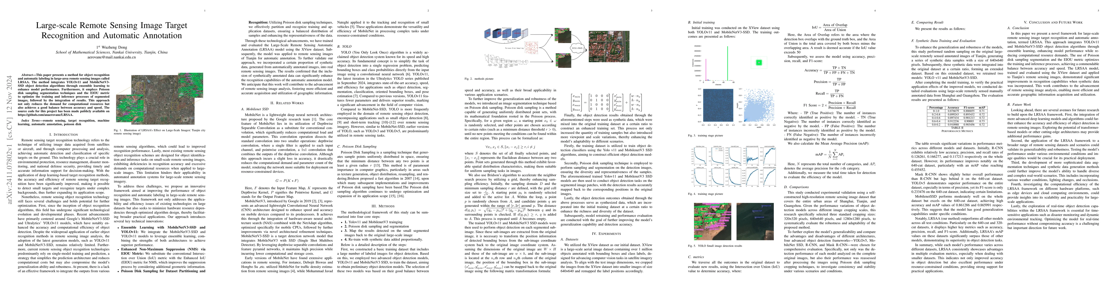 Thumbnail for Large-scale Remote Sensing Image Target Recognition and Automatic
  Annotation