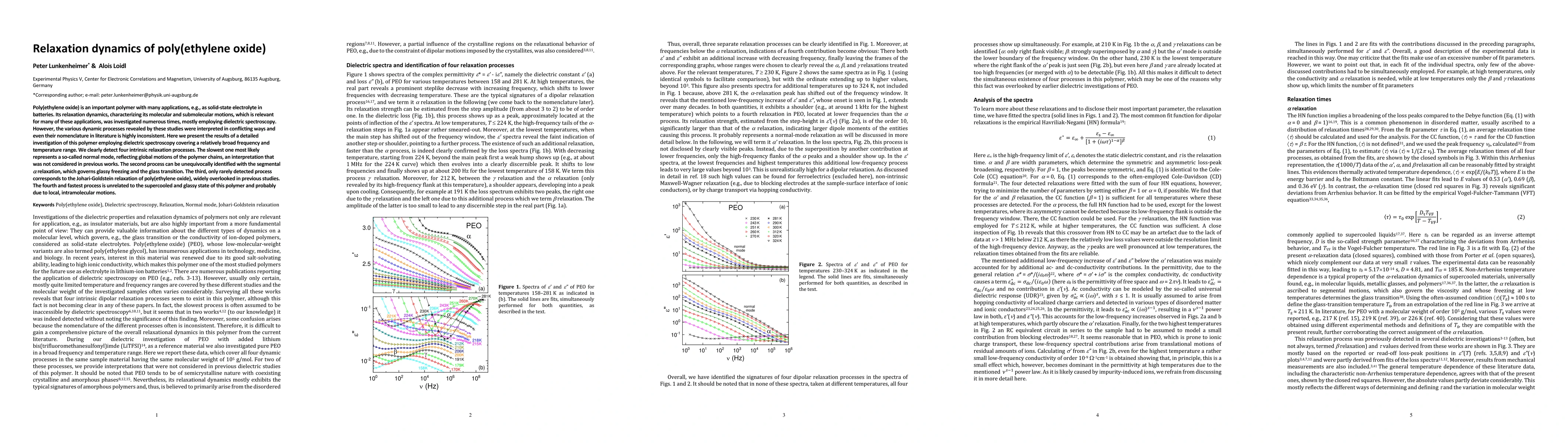 Thumbnail for Relaxation dynamics of poly(ethylene oxide)
