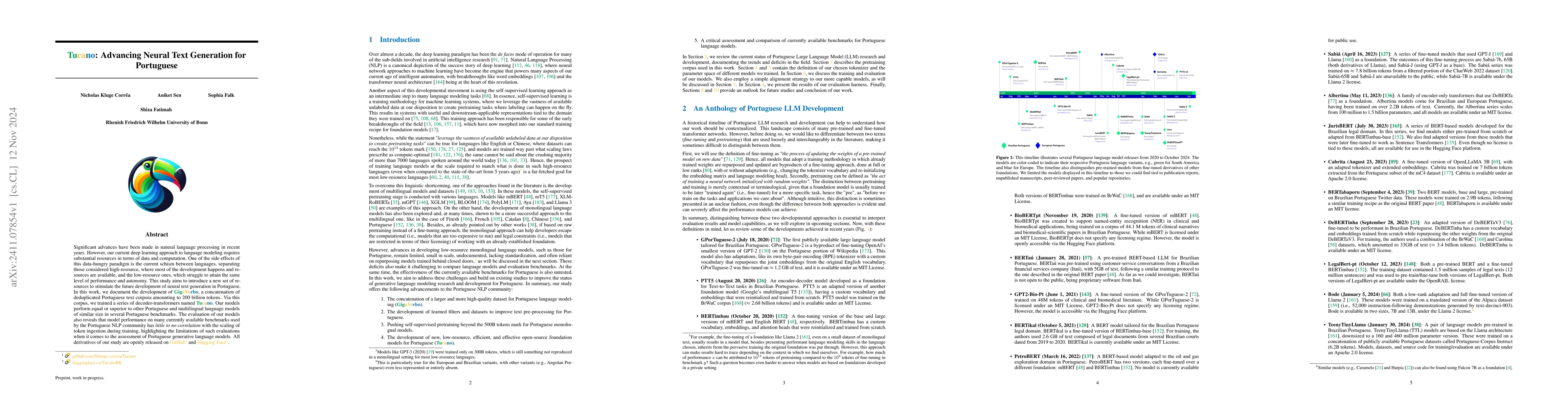 Thumbnail for Tucano: Advancing Neural Text Generation for Portuguese