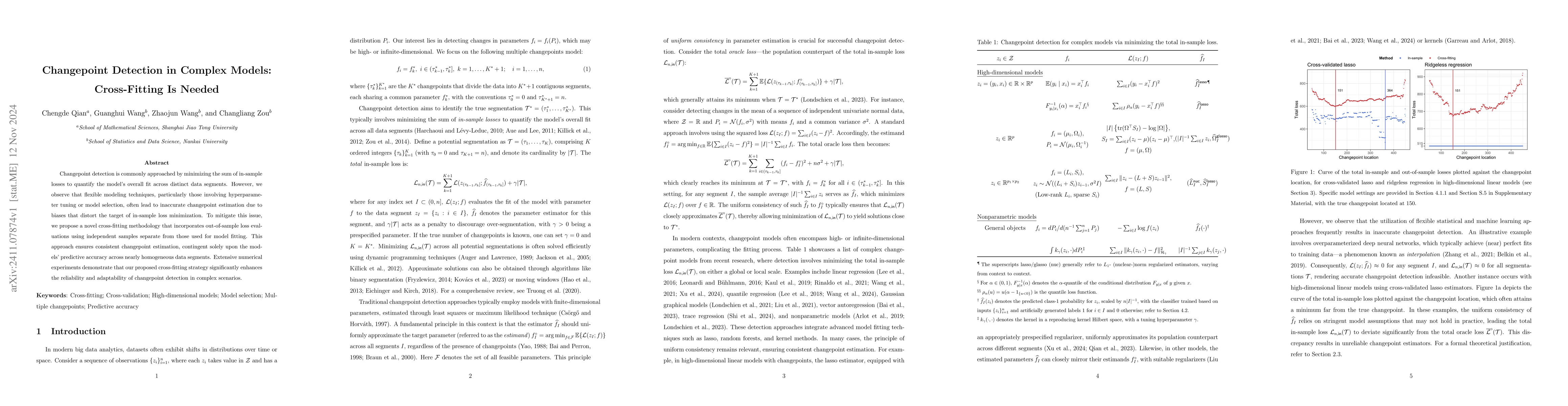 Thumbnail for Changepoint Detection in Complex Models: Cross-Fitting Is Needed