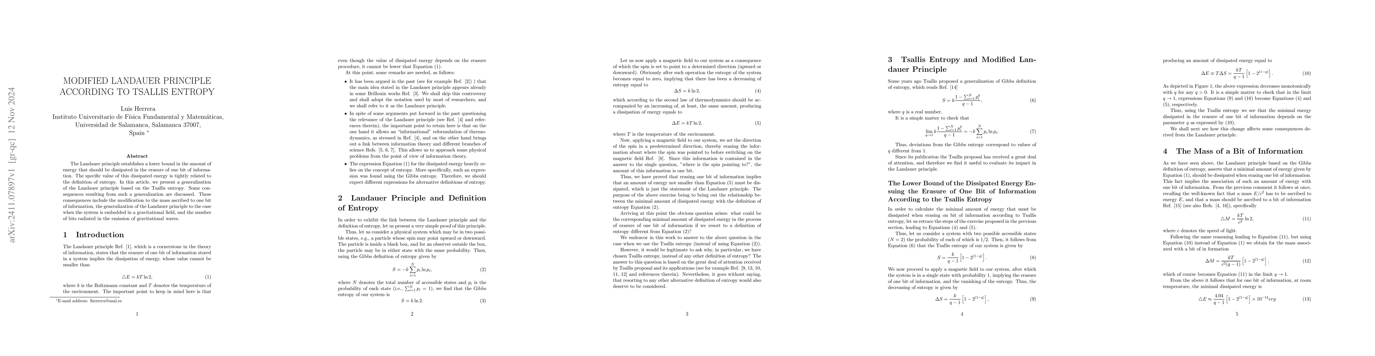 Thumbnail for Modified Landauer principle according to Tsallis entropy