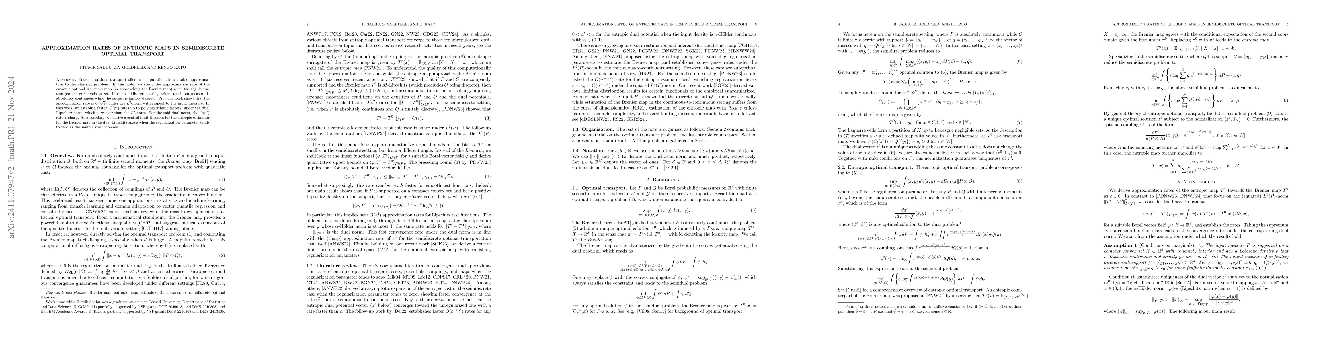 Thumbnail for Approximation rates of entropic maps in semidiscrete optimal transport