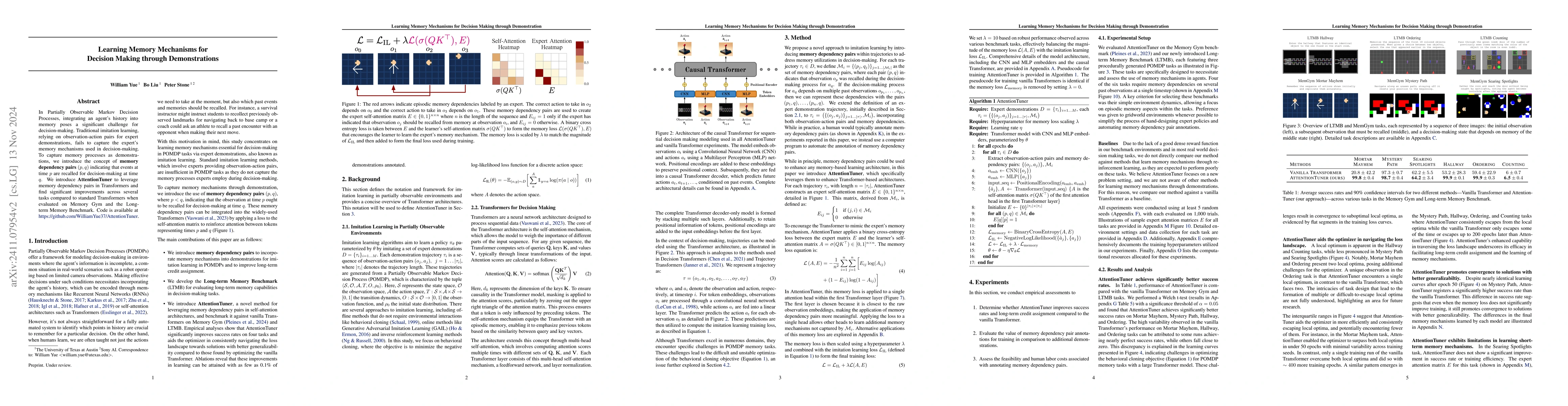Thumbnail for Learning Memory Mechanisms for Decision Making through Demonstrations