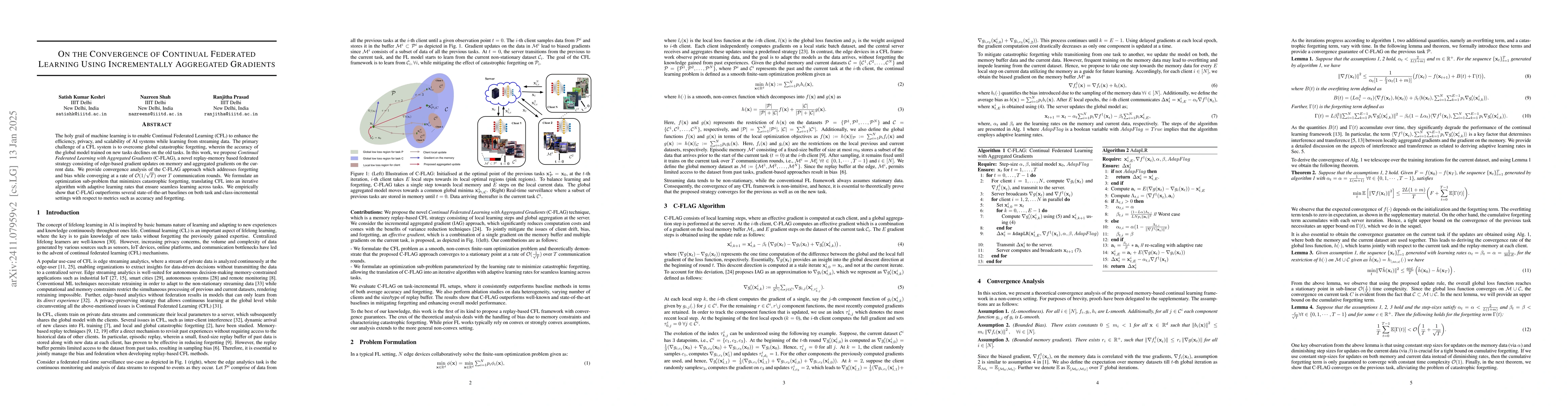 Thumbnail for On the Convergence of Continual Federated Learning Using Incrementally
  Aggregated Gradients
