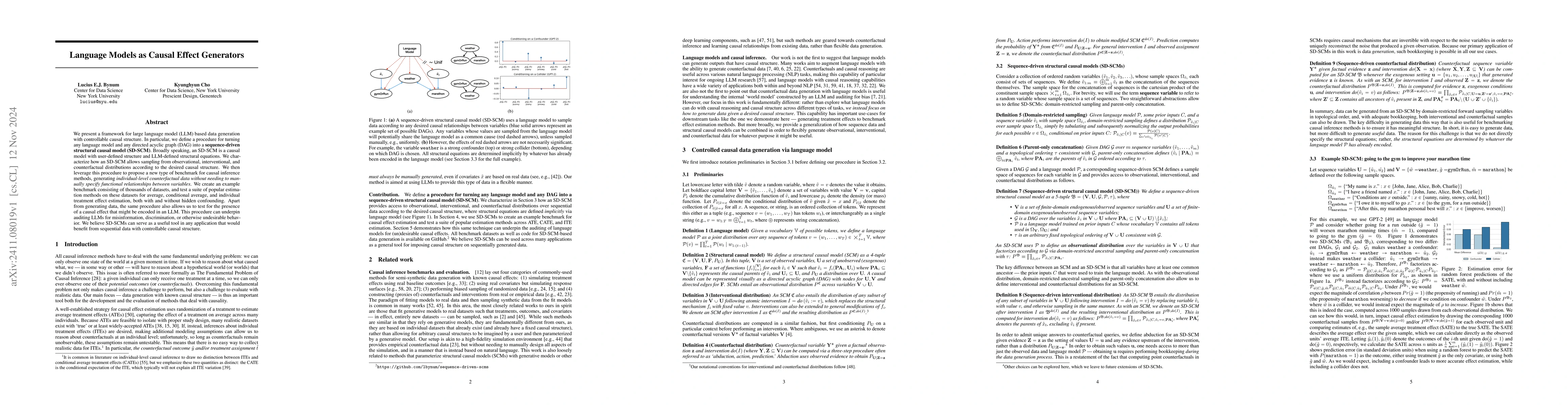 Thumbnail for Language Models as Causal Effect Generators
