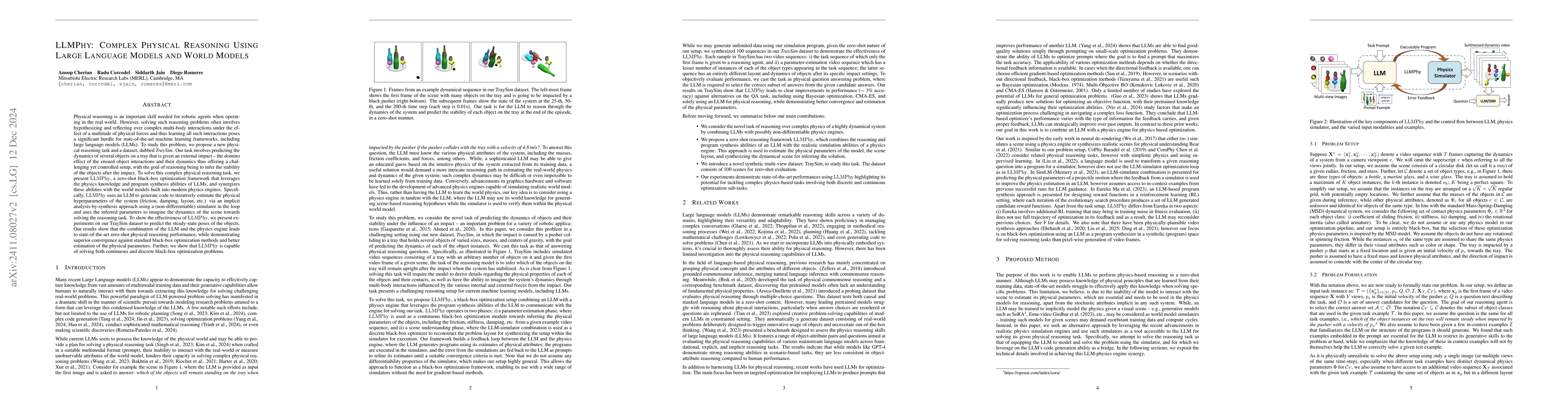 Thumbnail for LLMPhy: Complex Physical Reasoning Using Large Language Models and World
  Models