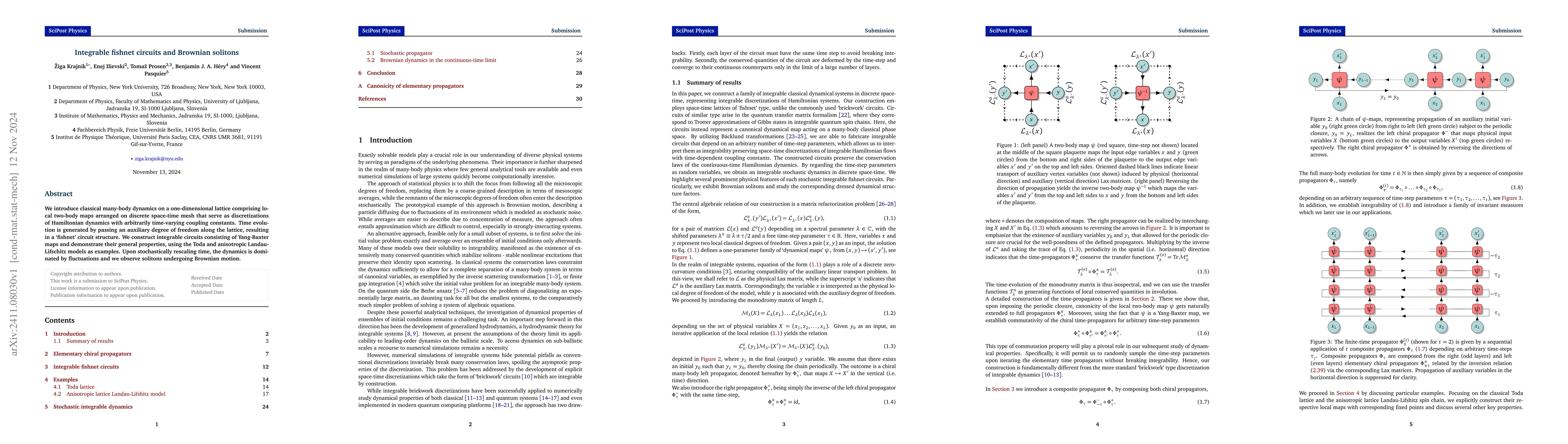Thumbnail for Integrable fishnet circuits and Brownian solitons