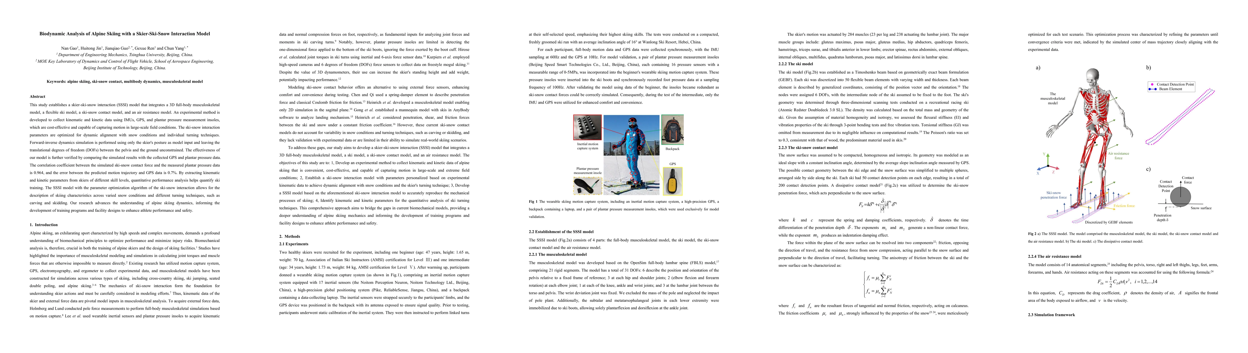 Thumbnail for Biodynamic Analysis of Alpine Skiing with a Skier-Ski-Snow Interaction
  Model