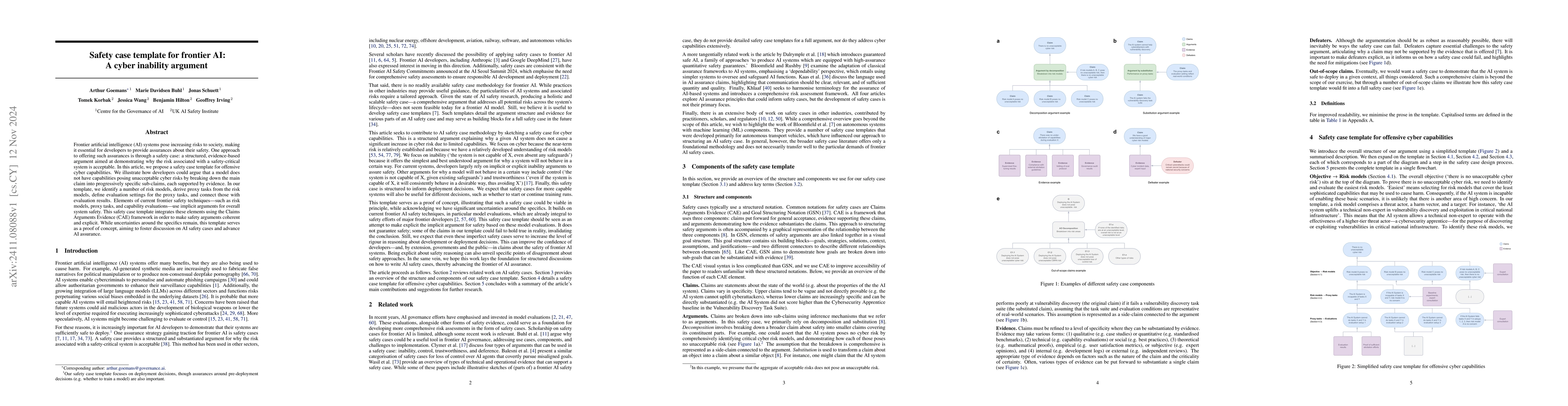 Thumbnail for Safety case template for frontier AI: A cyber inability argument