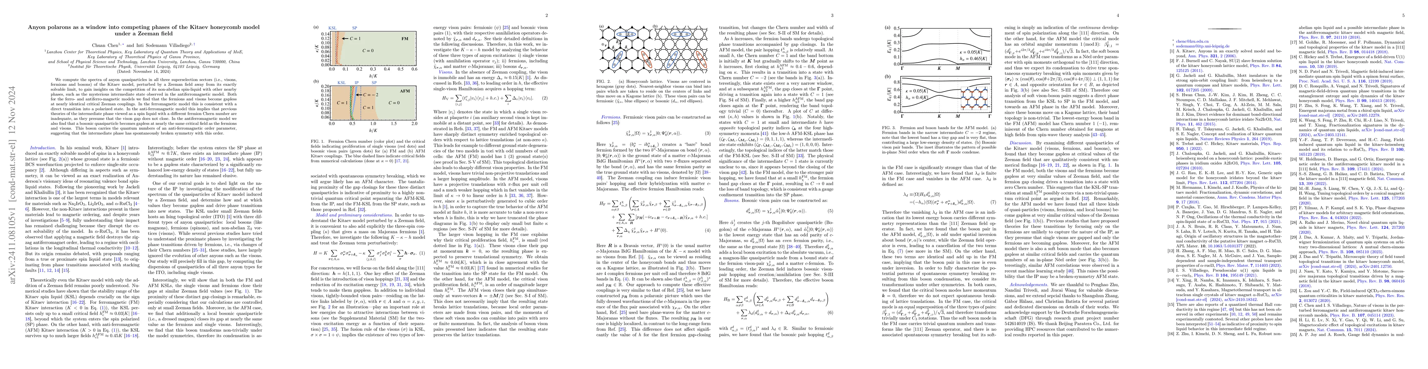 Thumbnail for Anyon polarons as a window into the competing phases of the Kitaev
  honeycomb model under a Zeeman field