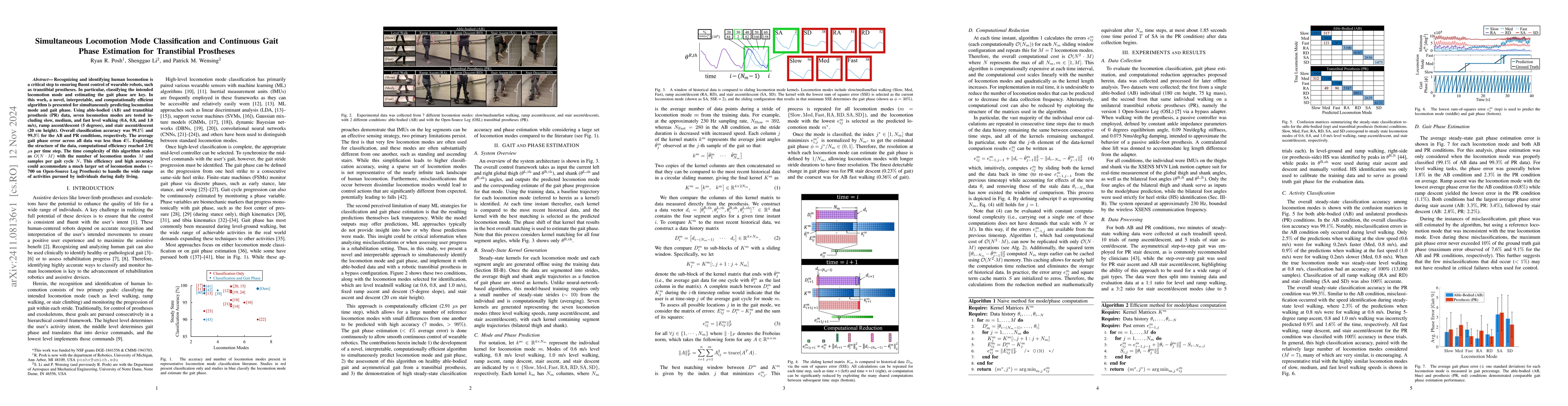 Thumbnail for Simultaneous Locomotion Mode Classification and Continuous Gait Phase
  Estimation for Transtibial Prostheses