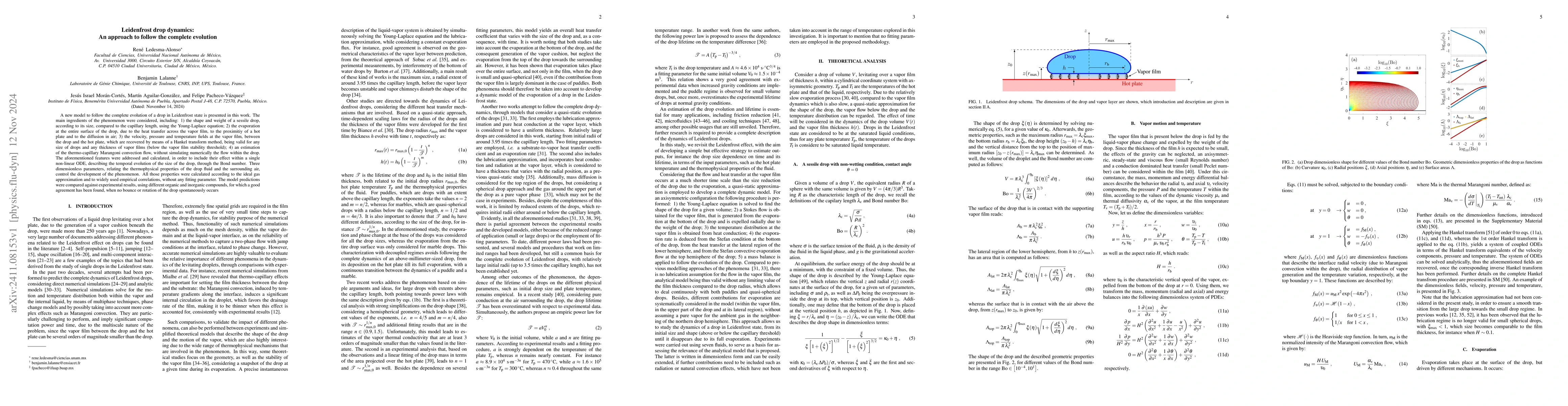 Thumbnail for Leidenfrost drop dynamics: An approach to follow the complete evolution