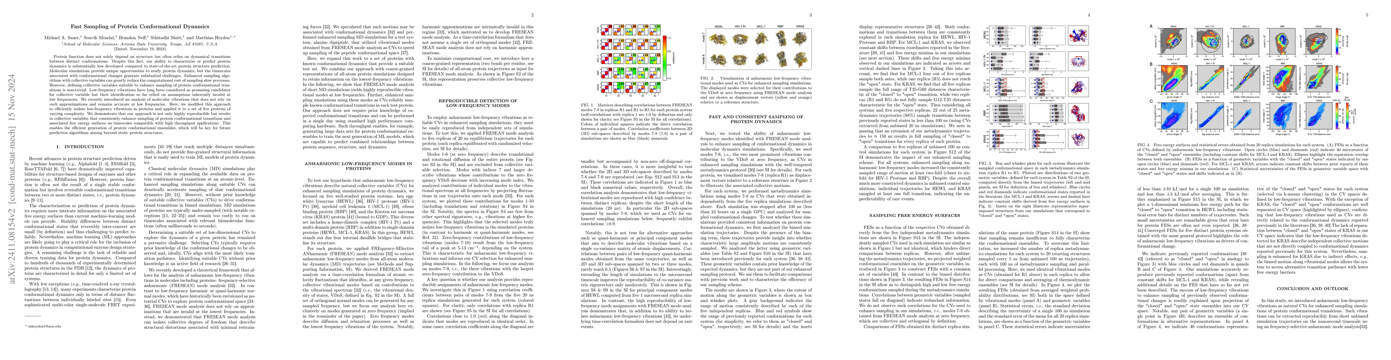 Thumbnail for Fast Sampling of Protein Conformational Dynamics