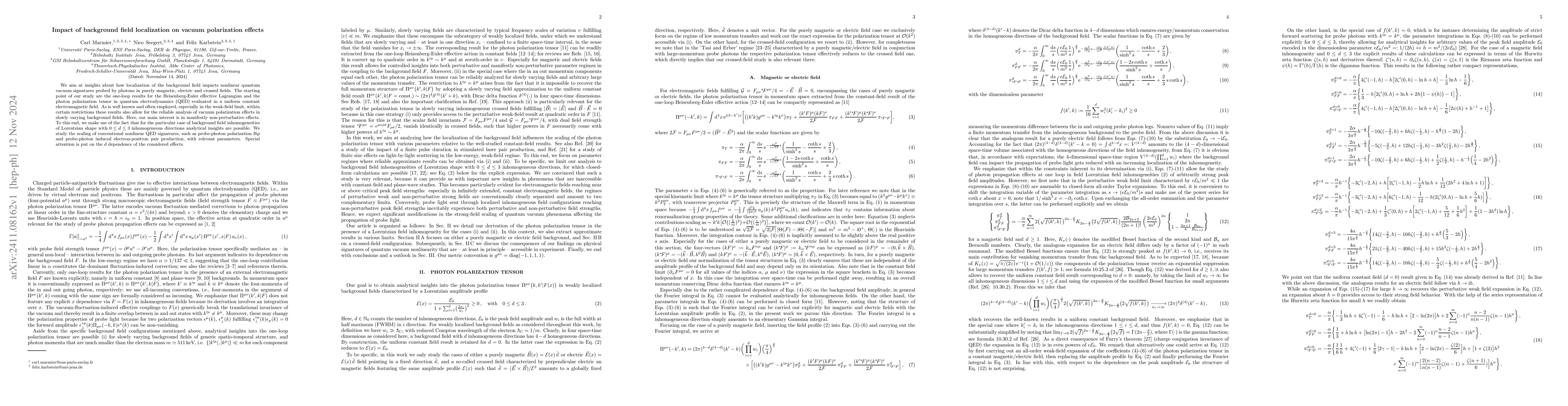 Thumbnail for Impact of background field localization on vacuum polarization effects