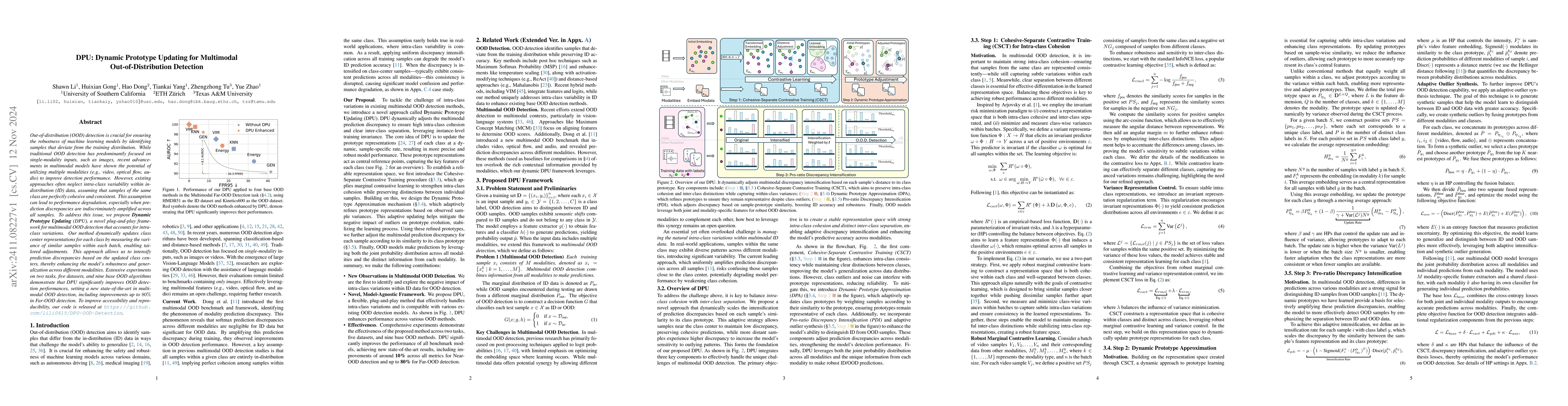 Thumbnail for DPU: Dynamic Prototype Updating for Multimodal Out-of-Distribution
  Detection