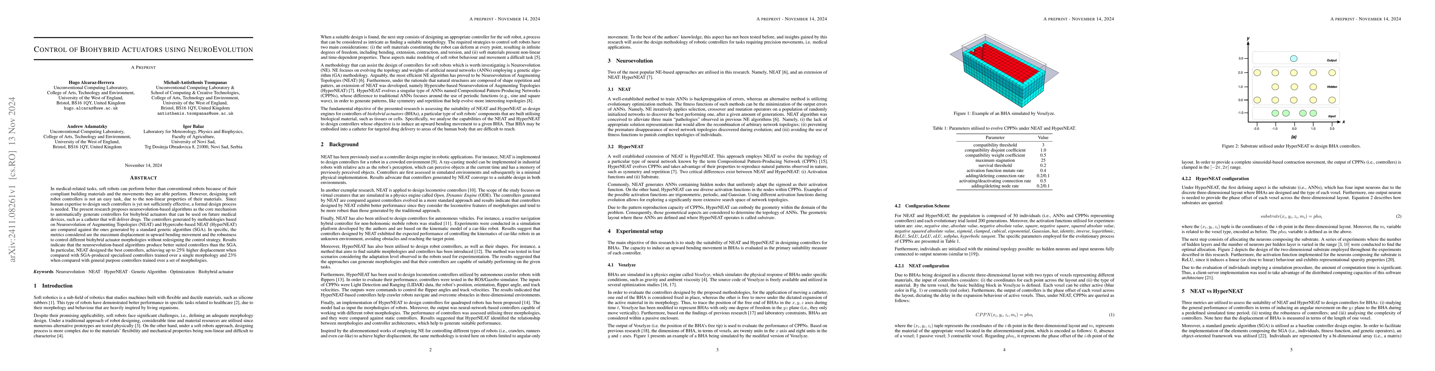 Thumbnail for Control of Biohybrid Actuators using NeuroEvolution