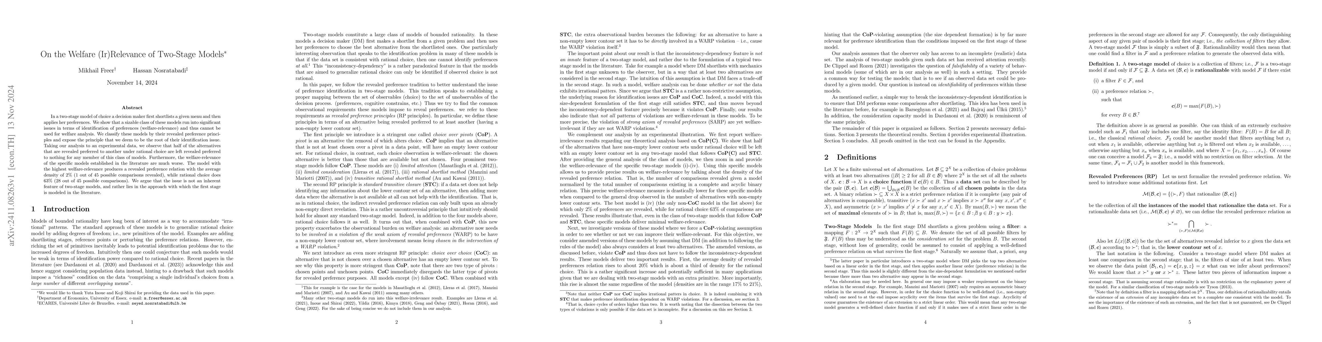 Thumbnail for On the Welfare (Ir)Relevance of Two-Stage Models