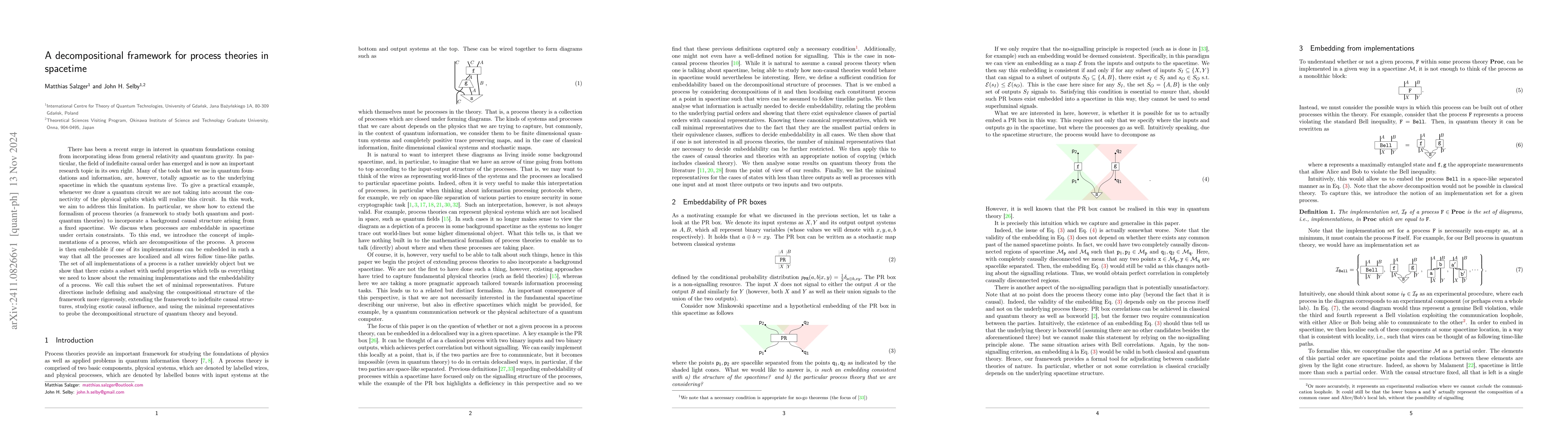 Thumbnail for A decompositional framework for process theories in spacetime