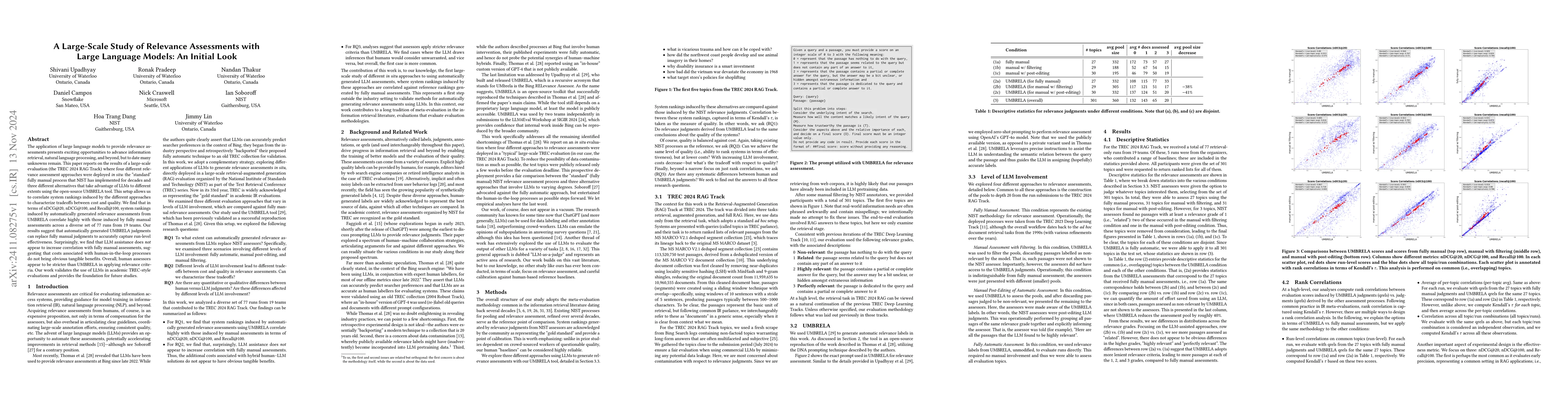 Thumbnail for A Large-Scale Study of Relevance Assessments with Large Language Models:
  An Initial Look