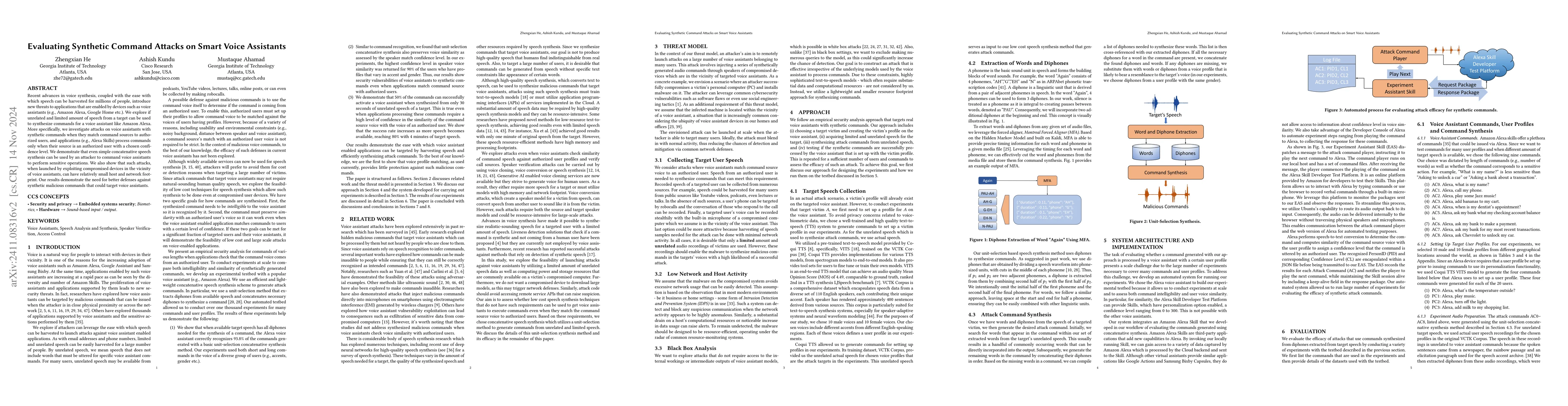 Thumbnail for Evaluating Synthetic Command Attacks on Smart Voice Assistants