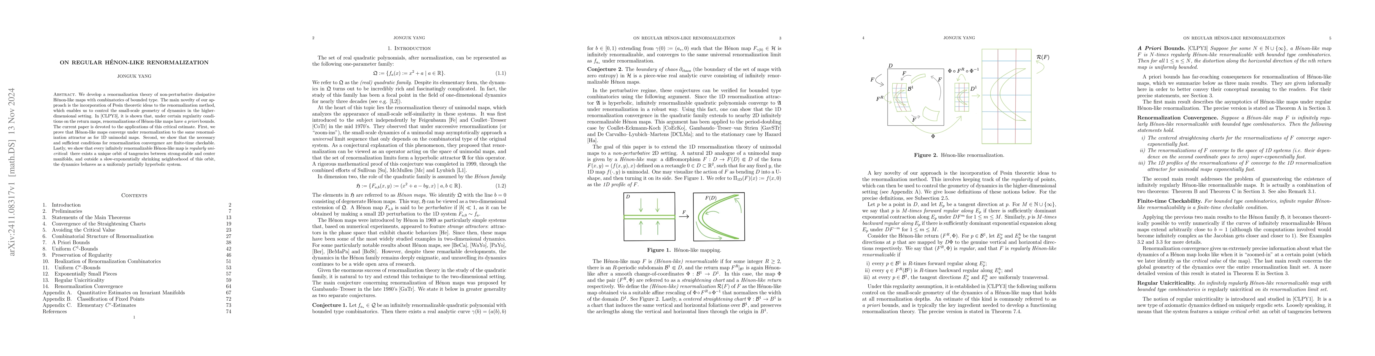 Thumbnail for On Regular Hénon-like Renormalization
