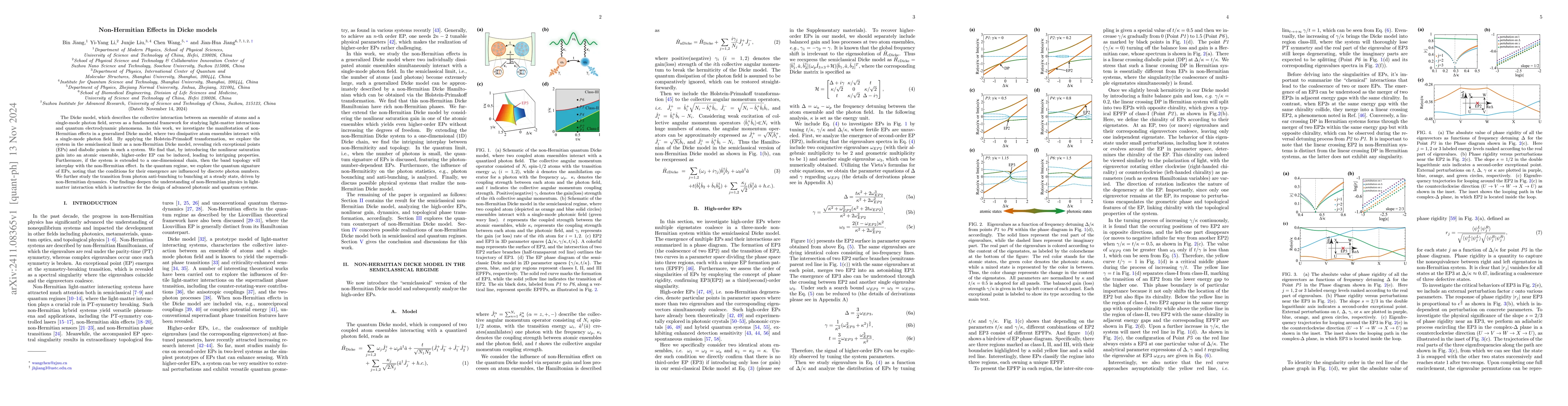Thumbnail for Non-Hermitian Effects in Dicke models