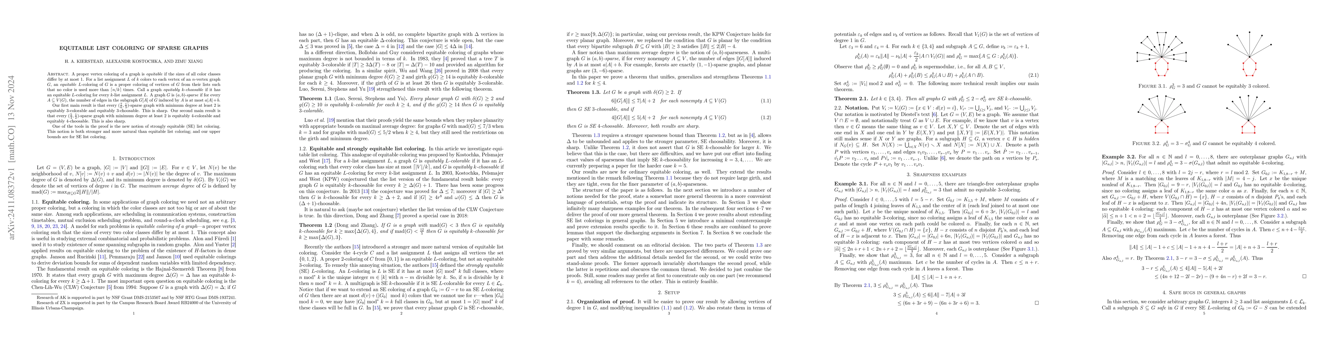 Thumbnail for Equitable list coloring of sparse graphs