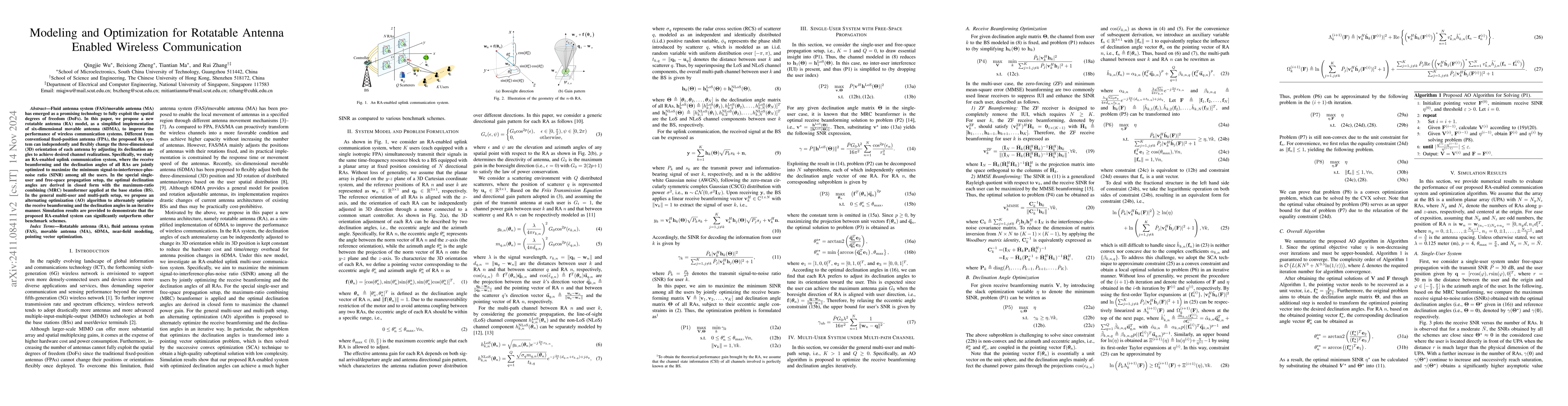 Thumbnail for Modeling and Optimization for Rotatable Antenna Enabled Wireless
  Communication
