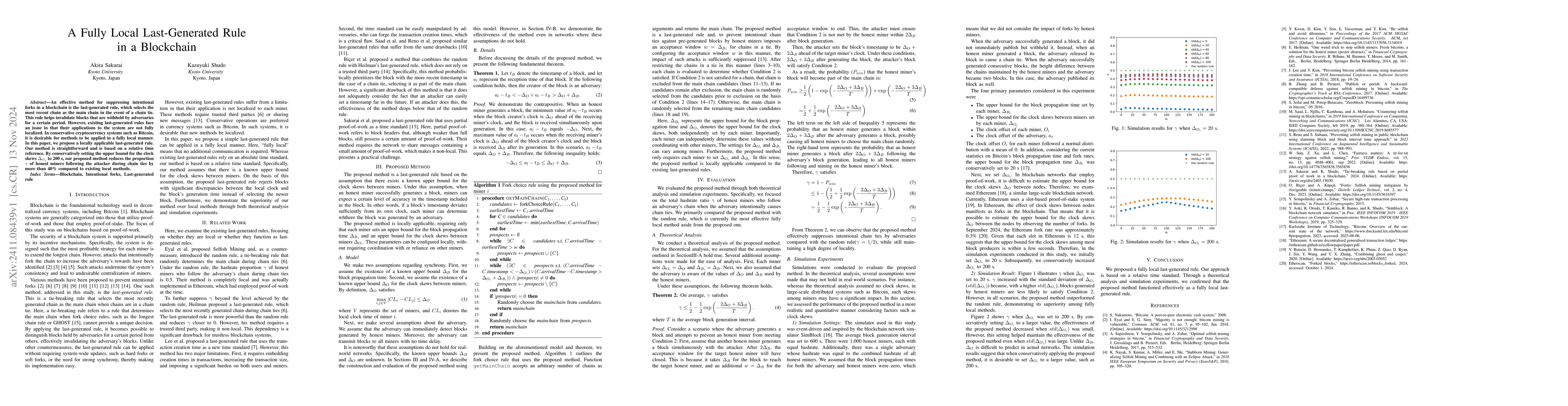 Thumbnail for A Fully Local Last-Generated Rule in a Blockchain