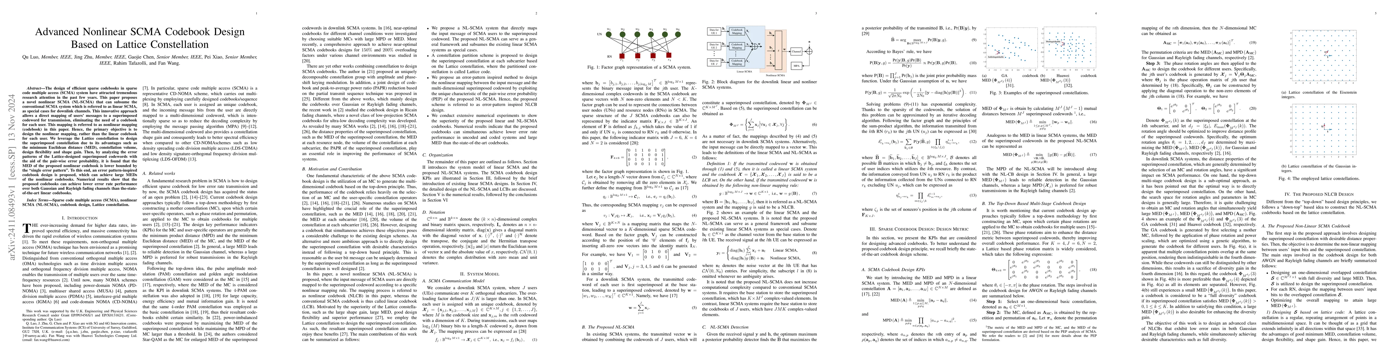Thumbnail for Advanced Nonlinear SCMA Codebook Design Based on Lattice Constellations