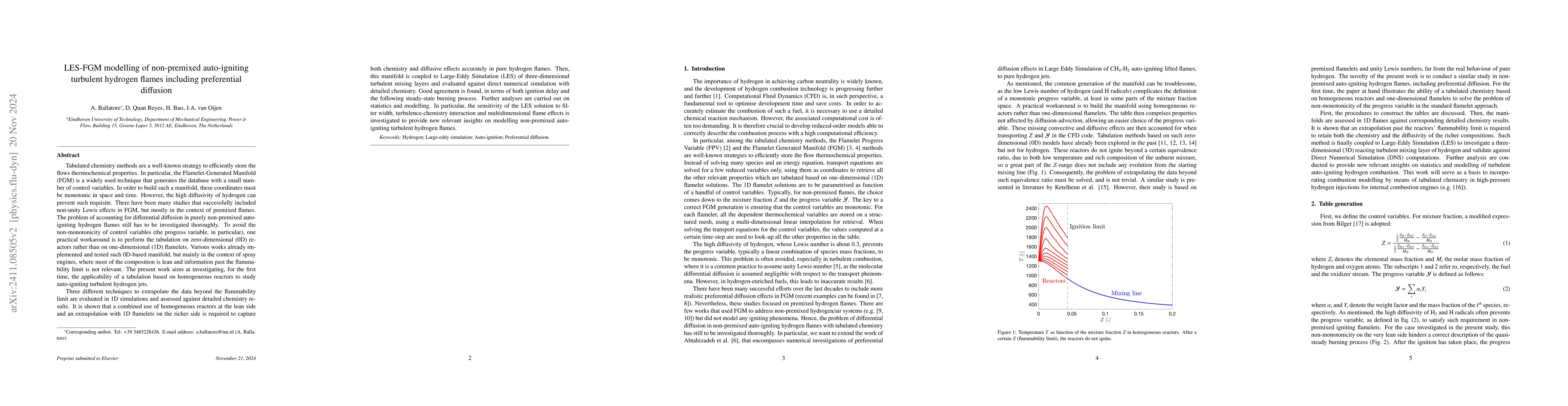 Thumbnail for LES-FGM modelling of non-premixed auto-igniting turbulent hydrogen
  flames including preferential diffusion