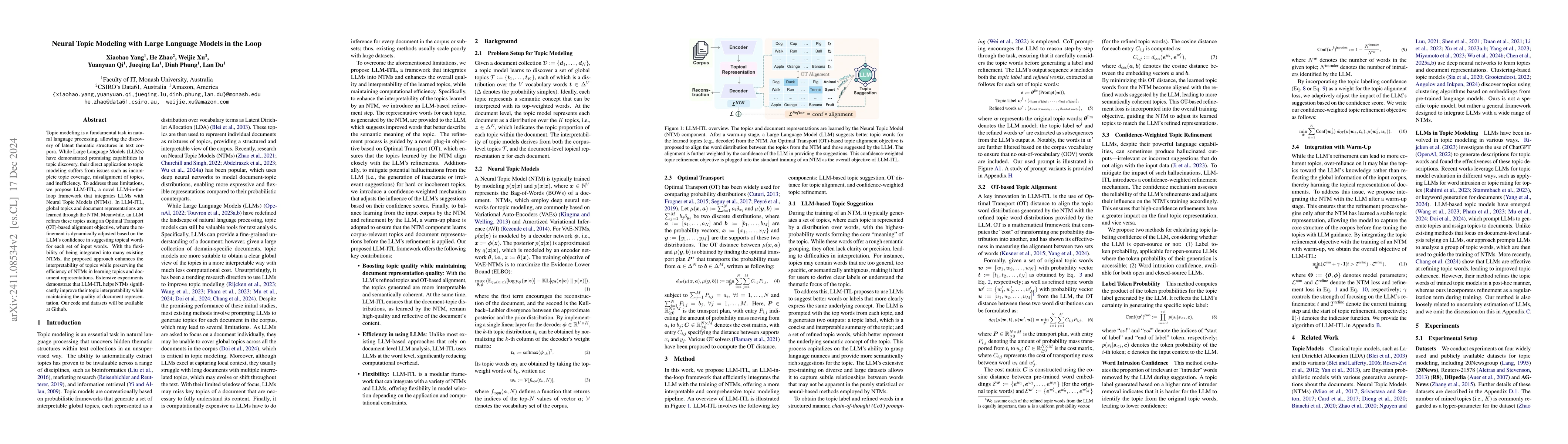 Thumbnail for Neural Topic Modeling with Large Language Models in the Loop