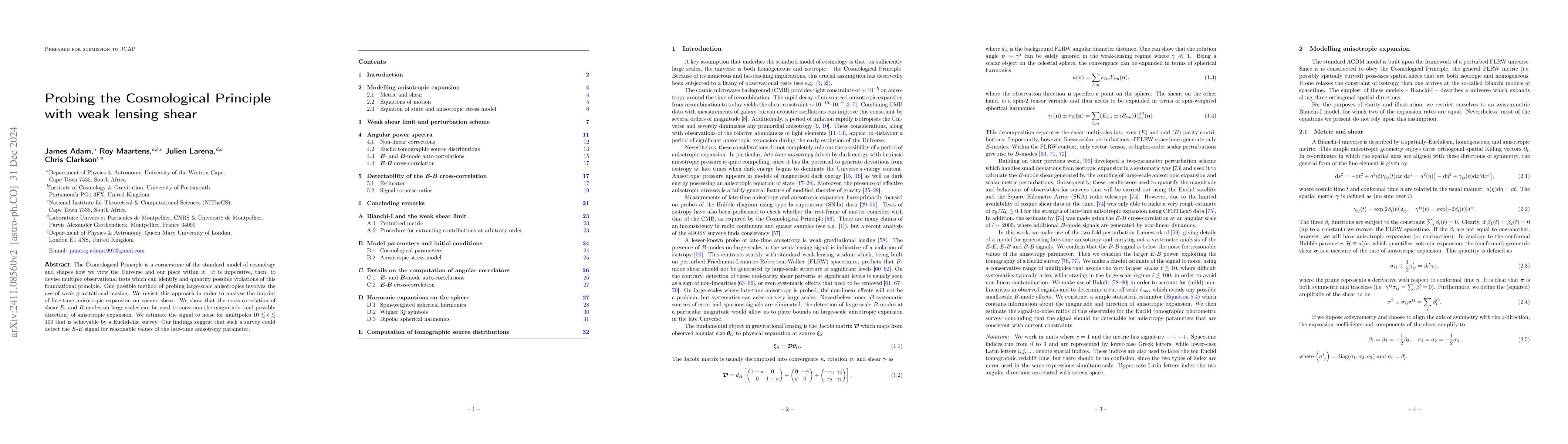 Thumbnail for Probing the Cosmological Principle with weak lensing shear
