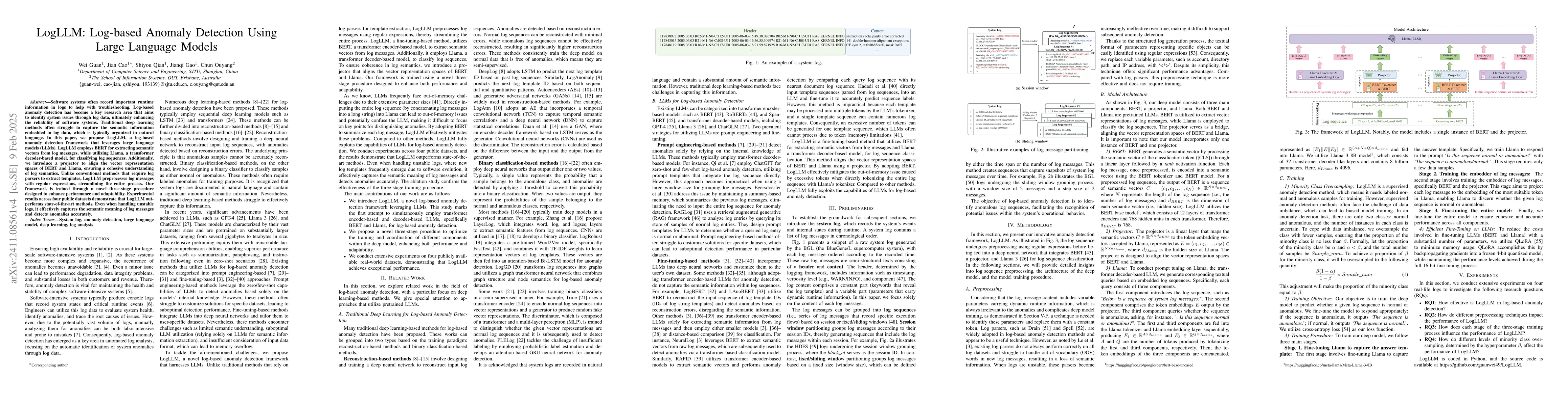 Thumbnail for LogLLM: Log-based Anomaly Detection Using Large Language Models