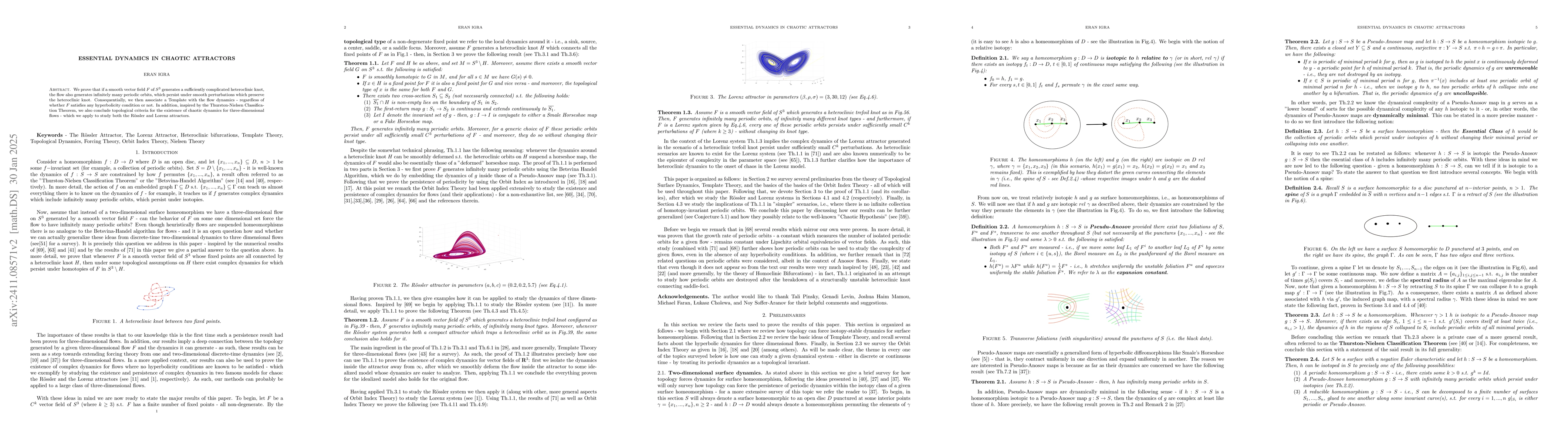 Thumbnail for Essential dynamics in chaotic attractors