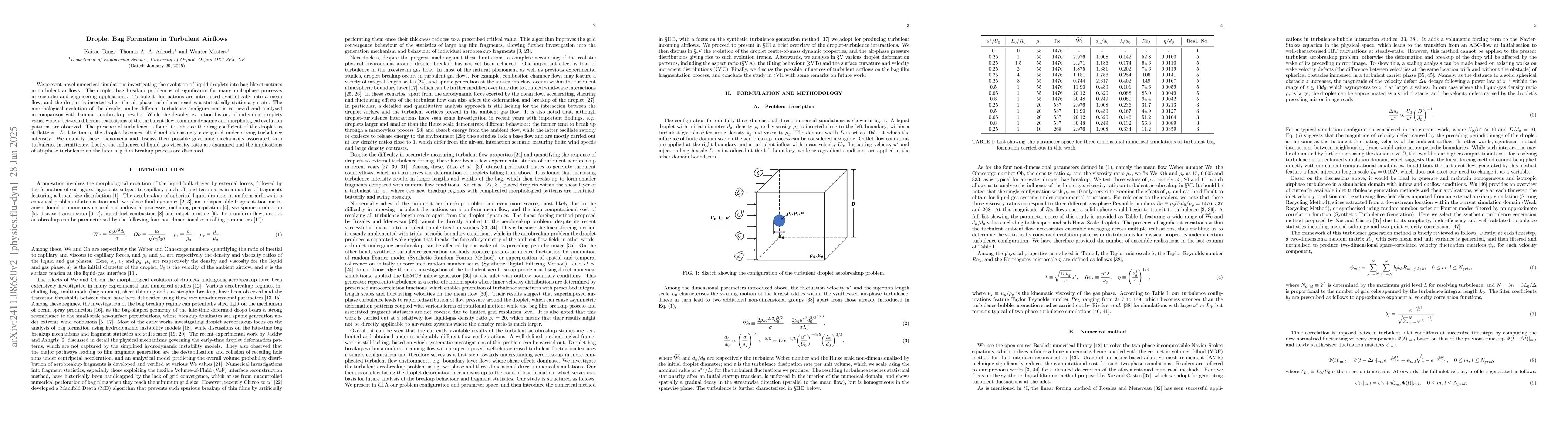 Thumbnail for Droplet Bag Formation in Turbulent Airflows