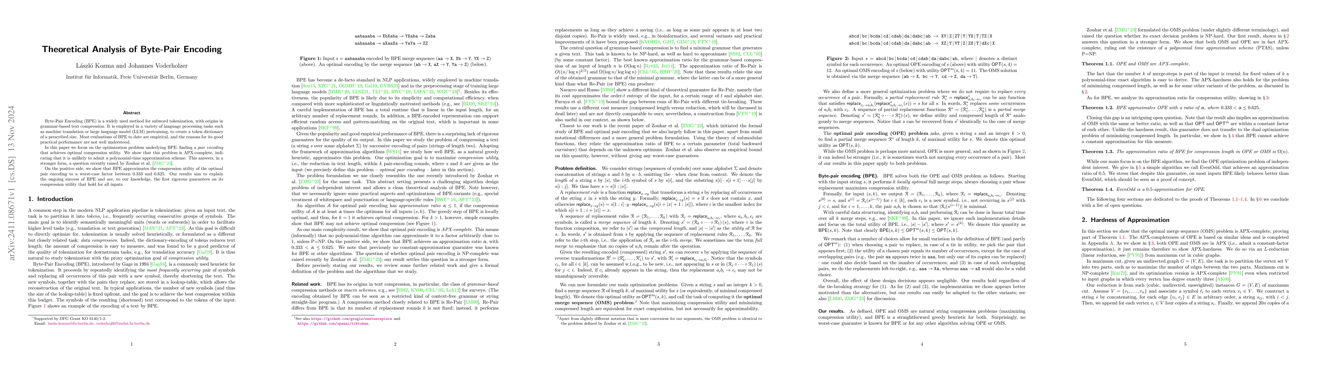 Thumbnail for Theoretical Analysis of Byte-Pair Encoding