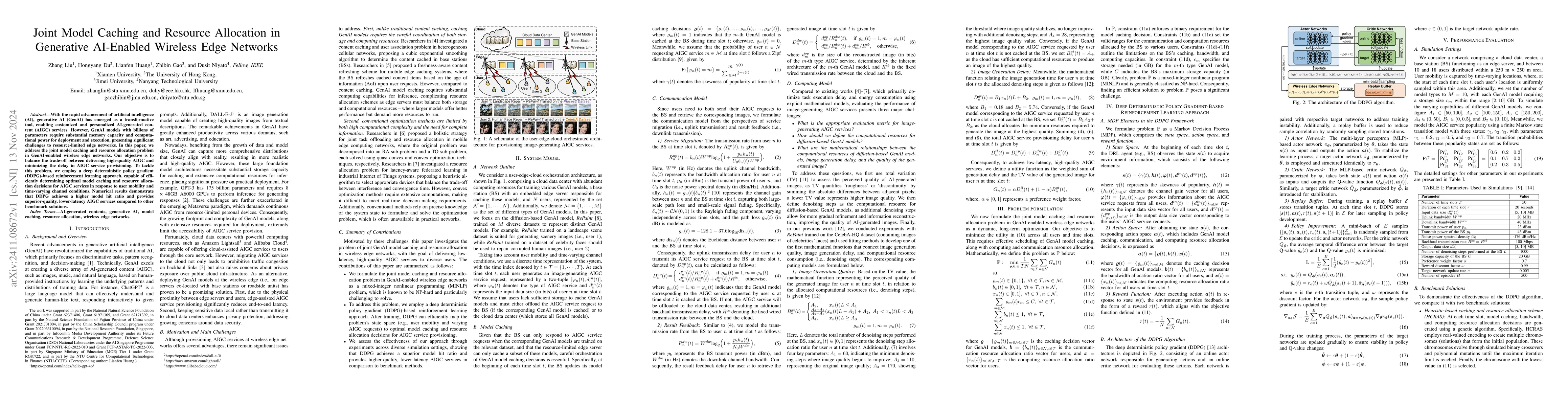Thumbnail for Joint Model Caching and Resource Allocation in Generative AI-Enabled
  Wireless Edge Networks