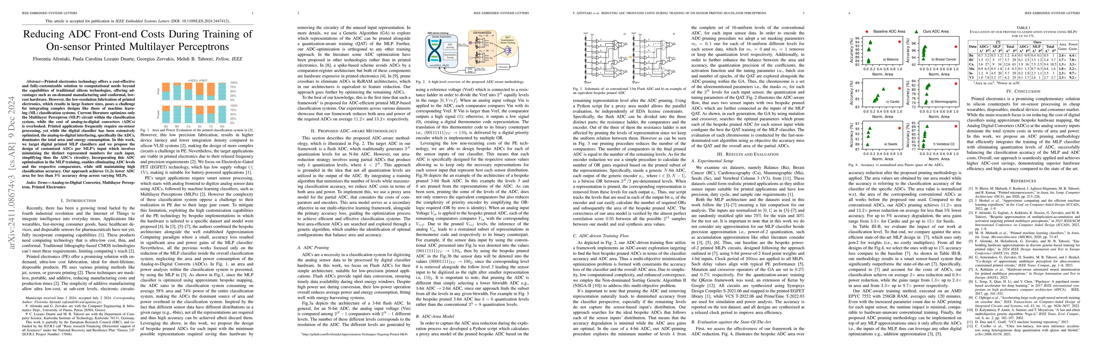 Thumbnail for Reducing ADC Front-end Costs During Training of On-sensor Printed
  Multilayer Perceptrons