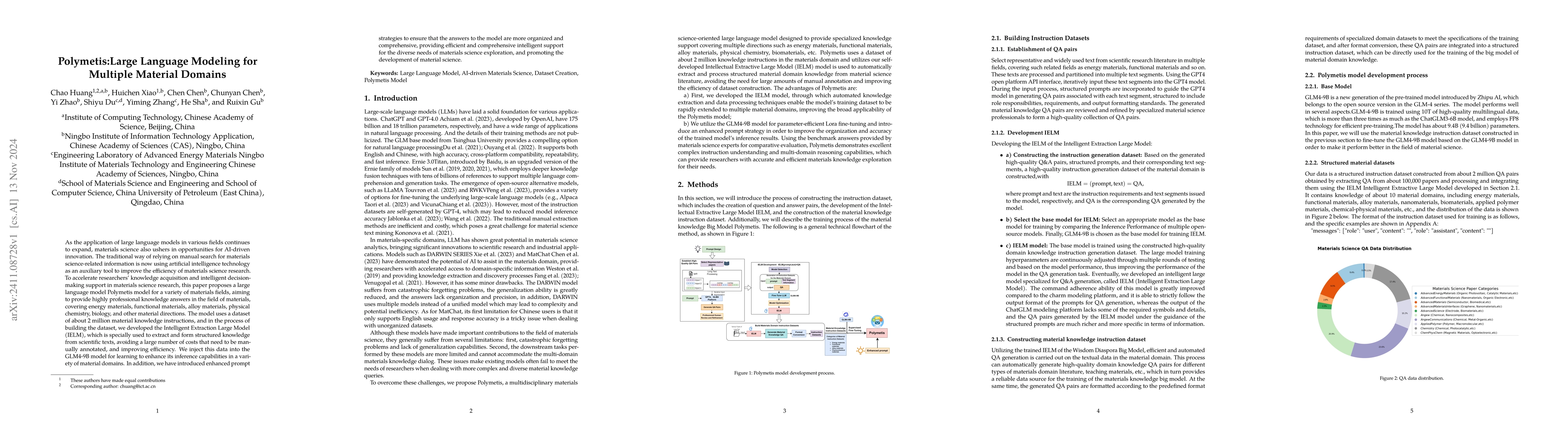 Thumbnail for Polymetis:Large Language Modeling for Multiple Material Domains