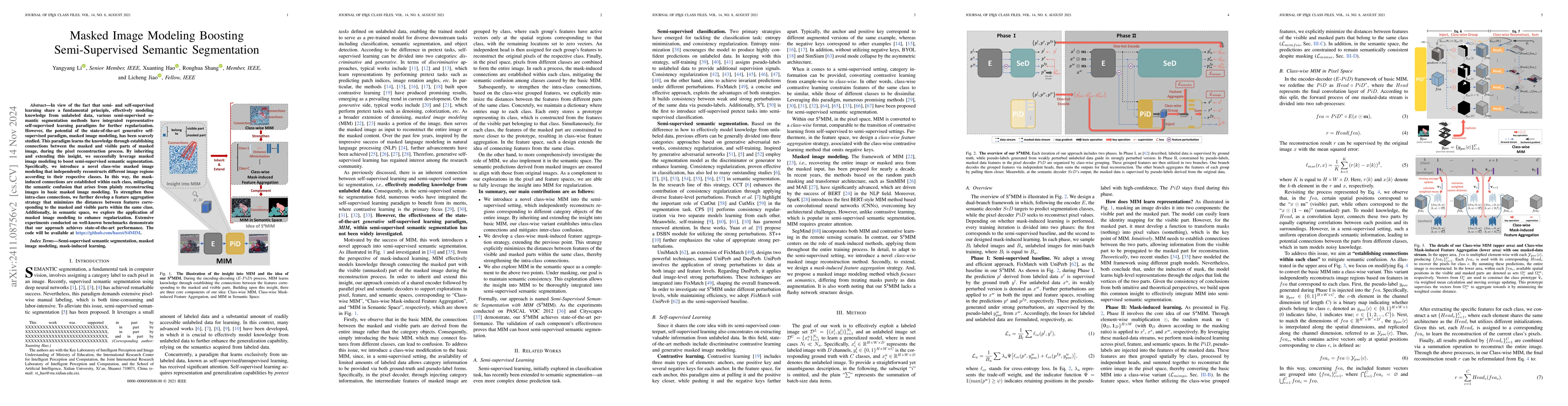 Thumbnail for Masked Image Modeling Boosting Semi-Supervised Semantic Segmentation
