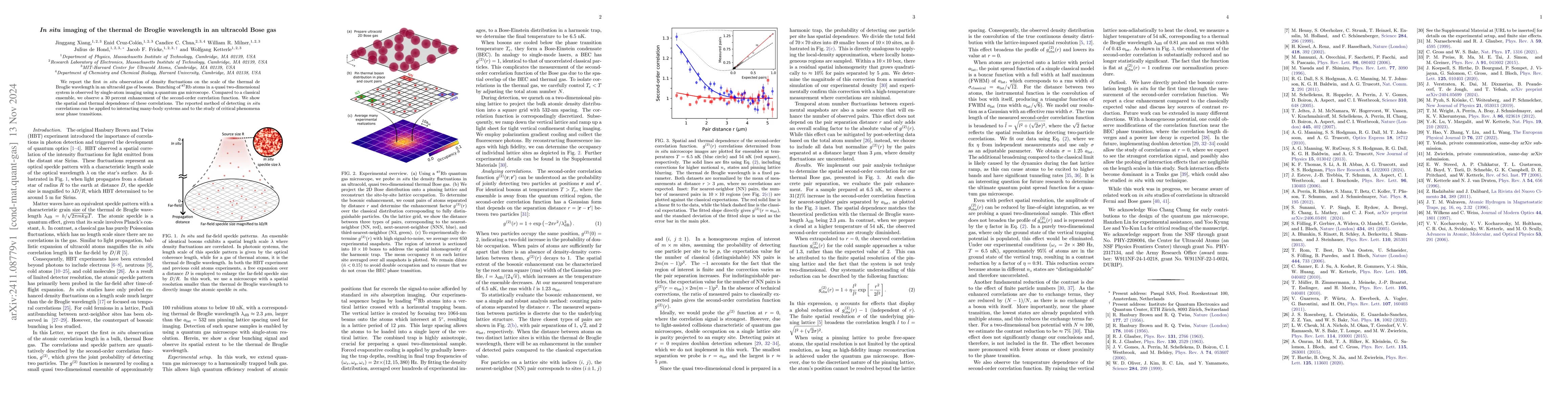 Thumbnail for In situ imaging of the thermal de Broglie wavelength in an ultracold
  Bose gas