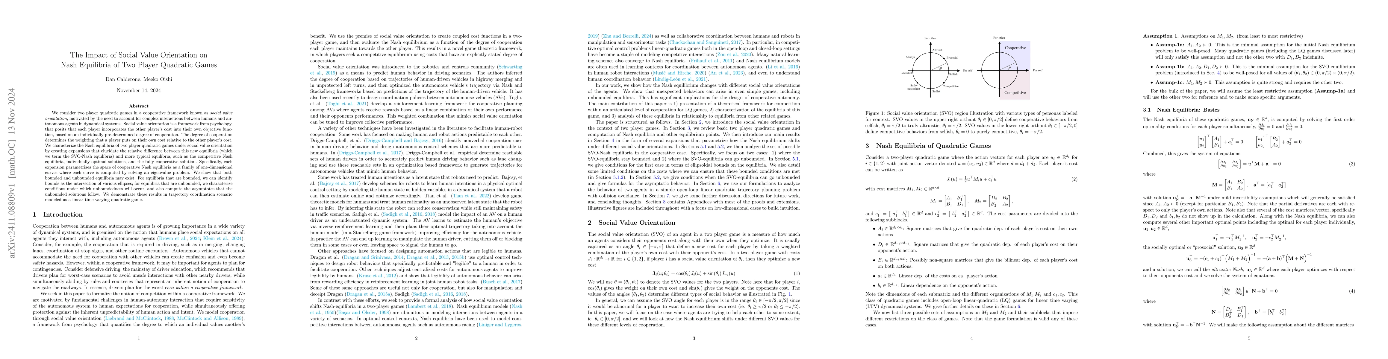 Thumbnail for The Impact of Social Value Orientation on Nash Equilibria of Two Player
  Quadratic Games
