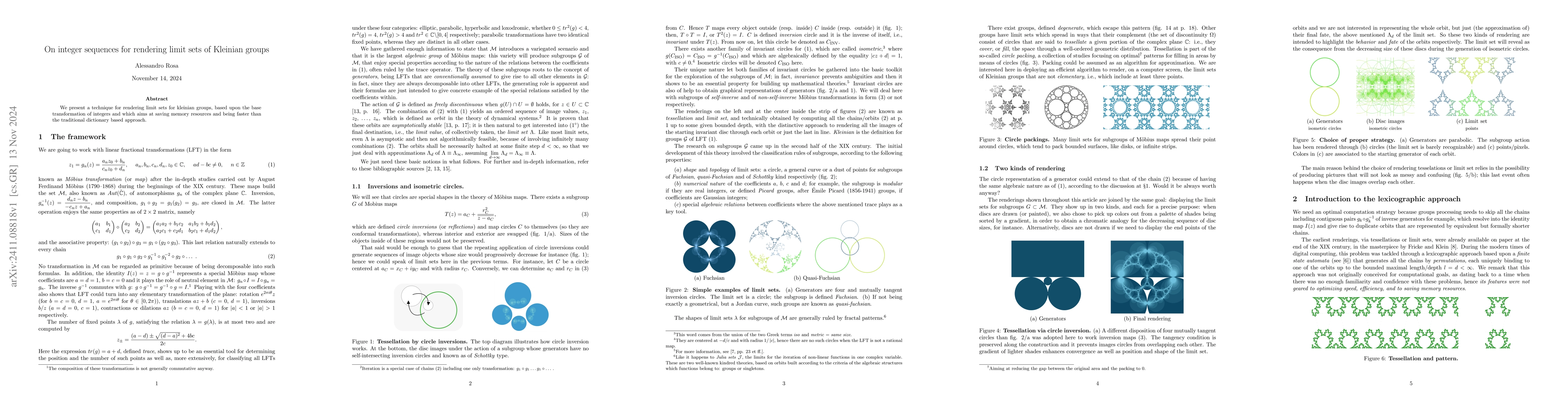 Thumbnail for On integer sequences for rendering limit sets of Kleinian groups