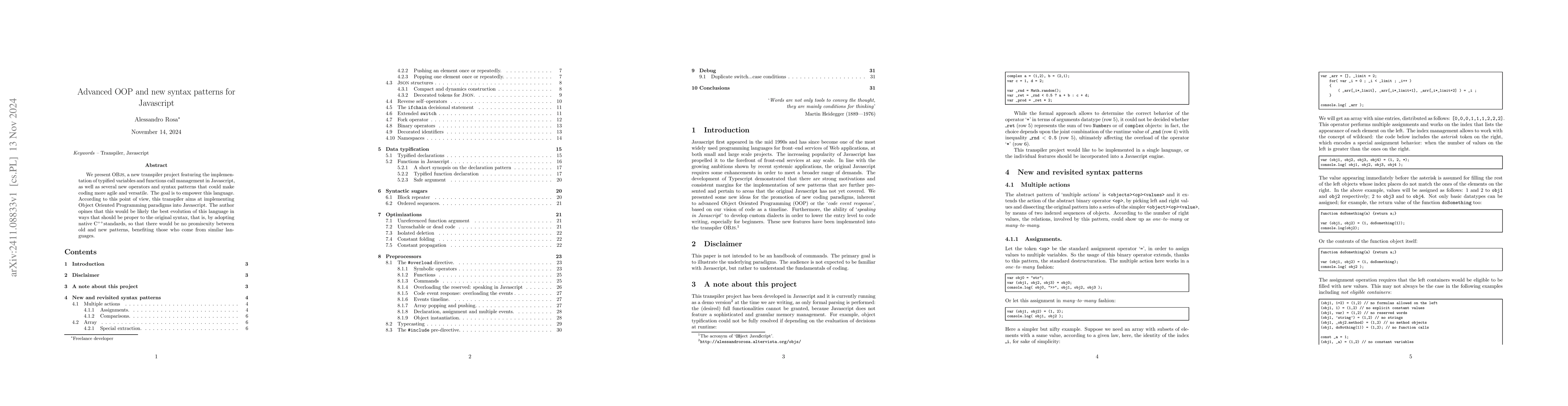 Thumbnail for Advanced OOP and new syntax patterns for Javascript